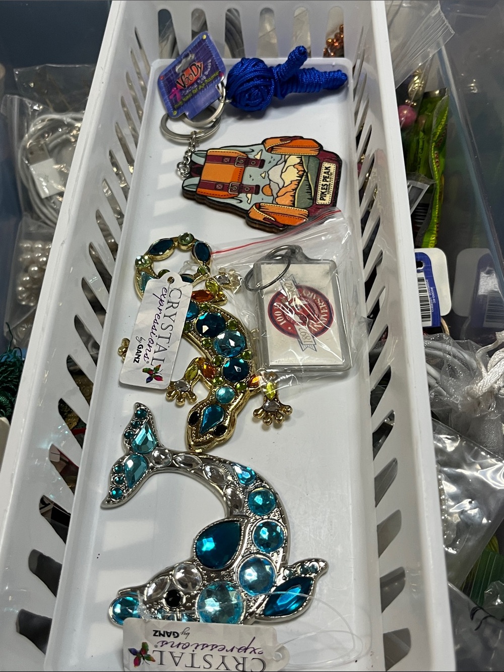 Expressions Teal and Aqua Jeweled Dolphin Wall Accent